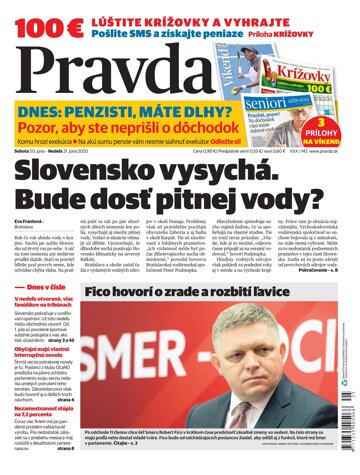 Obálka e-magazínu Pravda 20. 6. 2020