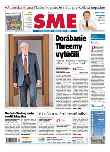 Obálka e-magazínu SME 30.6.2020