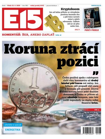 Obálka e-magazínu E15 25.9.2020