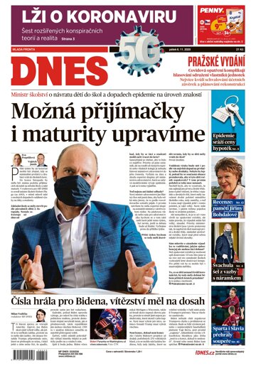 Obálka e-magazínu MF Dnes 6.11.2020