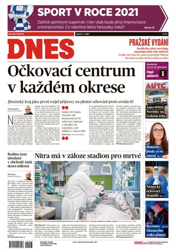 Obálka e-magazínu MF Dnes 5.1.2021