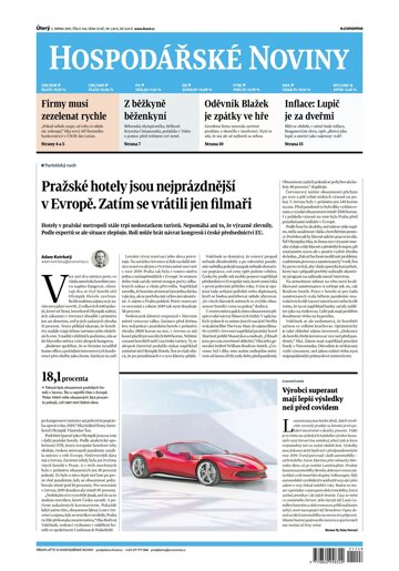 Obálka e-magazínu Hospodářské noviny 148 - 3.8.2021