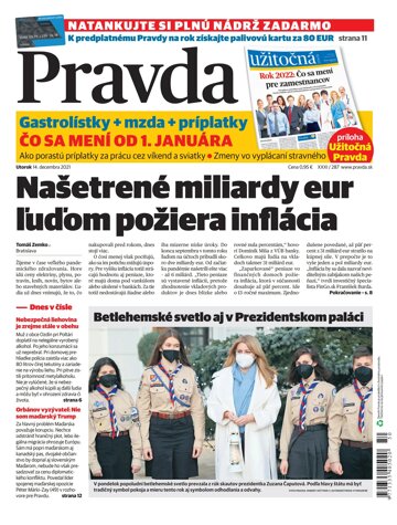 Obálka e-magazínu Pravda 14. 12. 2021