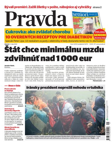 Obálka e-magazínu Pravda 21. 5. 2024