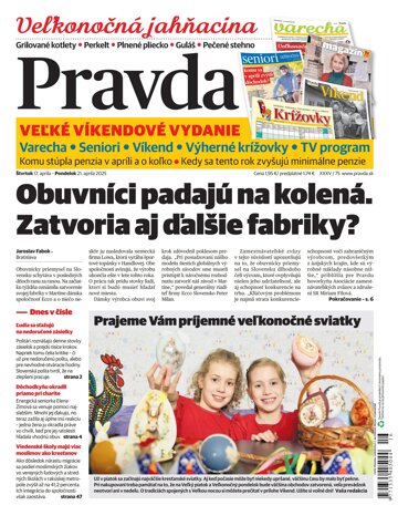 Obálka e-magazínu Pravda 17. 4. 2025