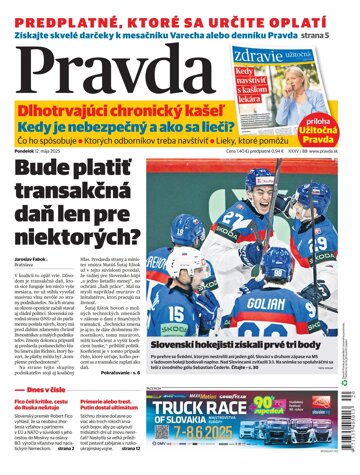 Obálka e-magazínu Pravda 12. 05. 2025