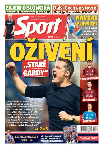 Obálka e-magazínu Sport 19.8.2025