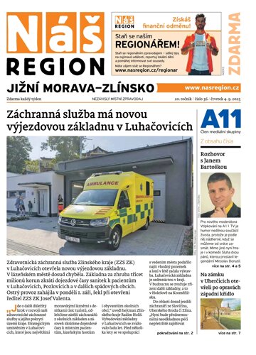 Obálka e-magazínu Náš Region - Jižní Morava/Zlínsko 36/2025