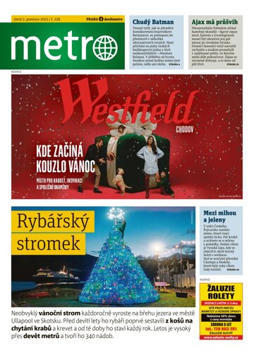 Obálka e-magazínu deník METRO 2.12.2025
