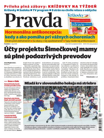 Obálka e-magazínu Pravda 04. 05. 2026