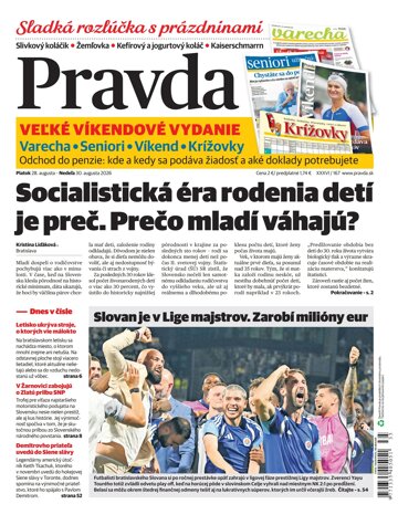 Obálka e-magazínu Pravda 28. 08. 2026