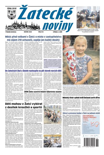 Obálka e-magazínu Žatecké noviny 36/2026