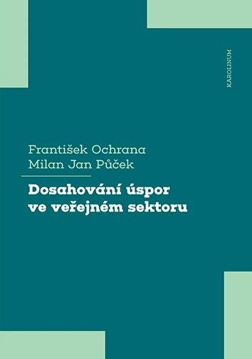 Obálka knihy Dosahování úspor ve veřejném sektoru