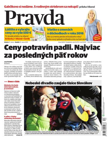 Obálka e-magazínu Pravda 21. 3. 2015