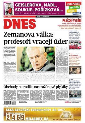 Obálka e-magazínu MF Dnes 7.5.2015