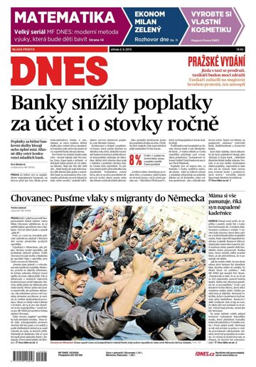 Obálka e-magazínu MF Dnes 2.9.2015