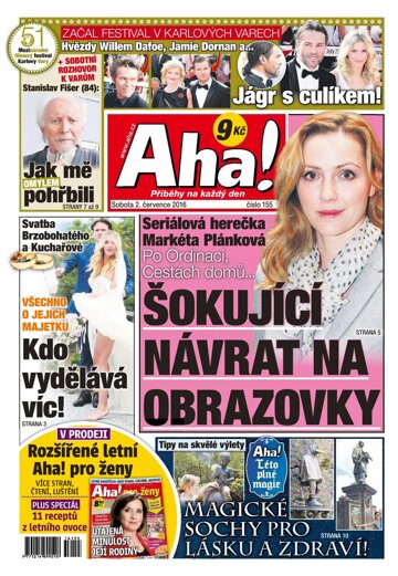 Obálka e-magazínu AHA! 2.7.2016