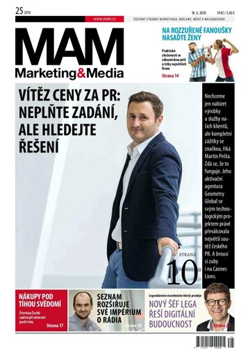 Obálka e-magazínu Marketing & Media 25 - 18.6.2018