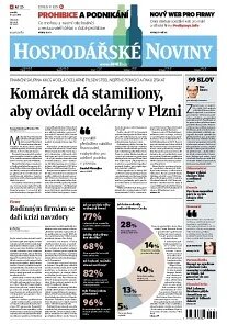 Obálka e-magazínu Hospodářské noviny 181 - 17.9.2012