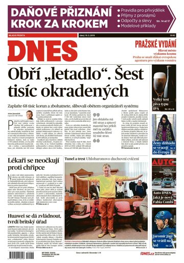 Obálka e-magazínu MF Dnes 19.2.2019