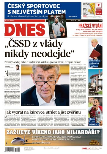 Obálka e-magazínu MF Dnes 29.8.2019