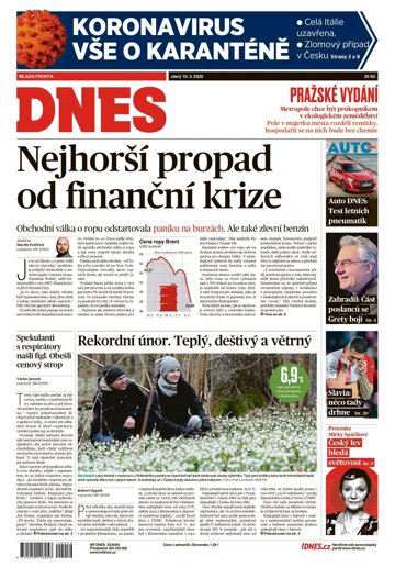 Obálka e-magazínu MF Dnes 10.3.2020