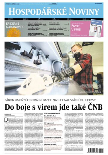 Obálka e-magazínu Hospodářské noviny 060 - 25.6.2020