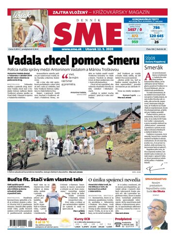 Obálka e-magazínu SME 12.5.2020