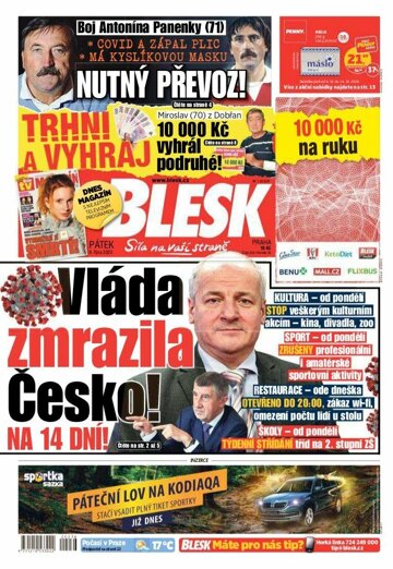 Obálka e-magazínu Blesk 9.10.2020