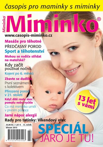 Obálka e-magazínu Miminko 3/2015
