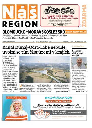 Obálka e-magazínu Náš Region - Olomoucko/Moravskoslezsko 7/2023