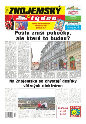 Obálka e-magazínu Znojemský týden 13/2023