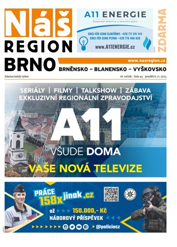 Obálka e-magazínu Náš Region - Brno 45/2023