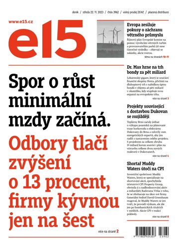 Obálka e-magazínu E15 22.11.2023