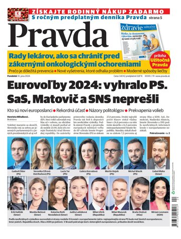 Obálka e-magazínu Pravda 10. 6. 2024