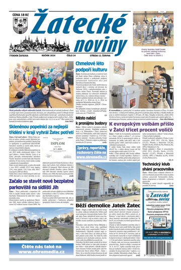 Obálka e-magazínu Žatecké noviny 24/24