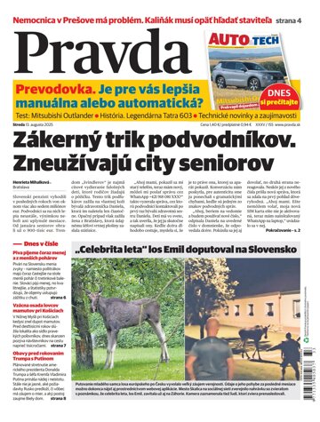 Obálka e-magazínu Pravda 13. 8. 2025