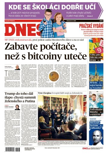 Obálka e-magazínu MF Dnes 20.8.2025
