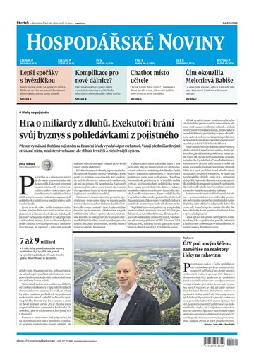 Obálka e-magazínu Hospodářské noviny 189 - 1.10.2026