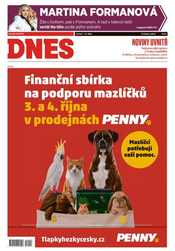 Obálka e-magazínu MF Dnes 1.10.2026