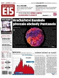 Obálka e-magazínu E15 9.9.2013