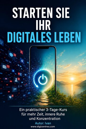 Obálka knihy Starten Sie Ihr digitales Leben neu: Ein praktischer 3-Tage-Kurs für mehr Zeit, innere Ruhe und Konzentration
