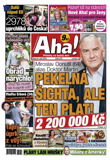 Obálka e-magazínu AHA! 8.9.2015