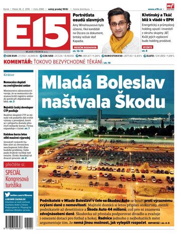 Obálka e-magazínu E15 26.2.2016