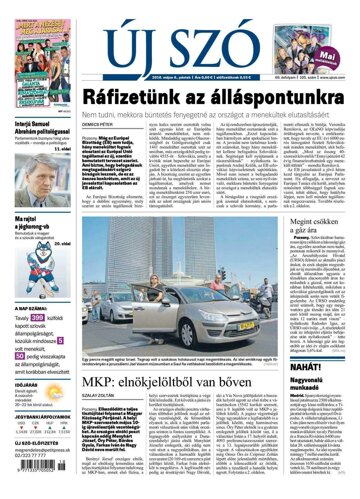Obálka e-magazínu Új Szó 6.5.2016