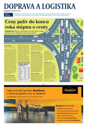 Obálka e-magazínu Doprava a logistika
