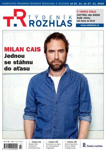 Obálka e-magazínu Týdeník Rozhlas 47/2016