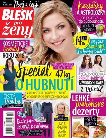 Obálka e-magazínu Blesk pro ženy 8.1.2018