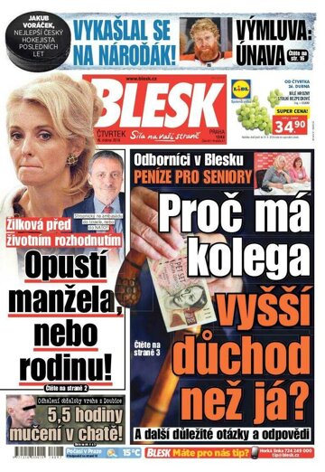 Obálka e-magazínu Blesk 26.4.2018