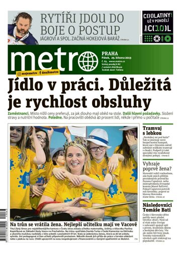 Obálka e-magazínu deník METRO 29.3.2019